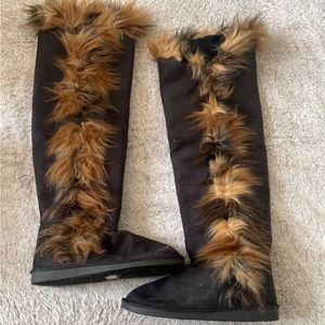 Over Knee Fur Boots